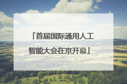 首届国际通用人工智能大会在京开幕