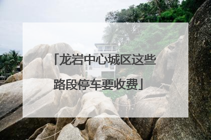 龙岩中心城区这些路段停车要收费