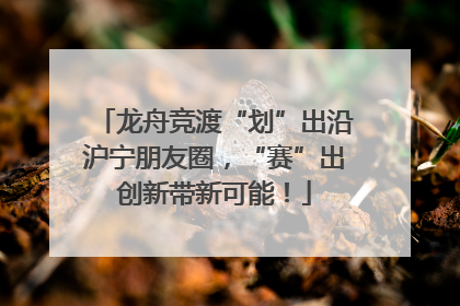 龙舟竞渡“划”出沿沪宁朋友圈，“赛”出创新带新可能！