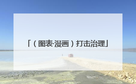 （图表·漫画）打击治理