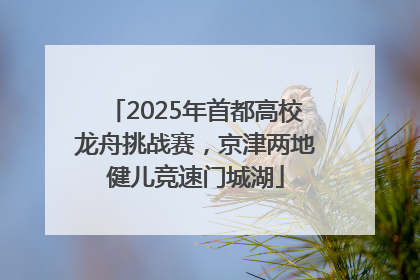 2025年首都高校龙舟挑战赛，京津两地健儿竞速门城湖
