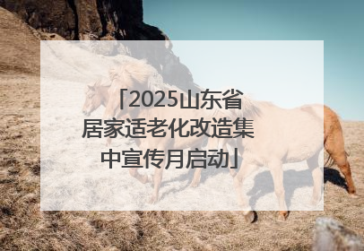 2025山东省居家适老化改造集中宣传月启动