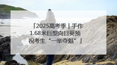 2025高考季｜手作1.68米巨型向日葵预祝考生“一举夺魁”