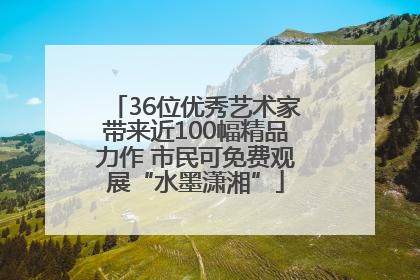 36位优秀艺术家带来近100幅精品力作 市民可免费观展“水墨潇湘”