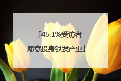 46.1%受访者愿意投身银发产业